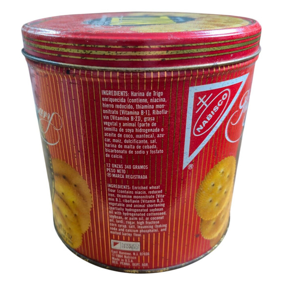Ritz Crackers Collector Tin Vintage 1984 Nabisco 50th Anniversary USA 6"x6" - Picture 3 of 11